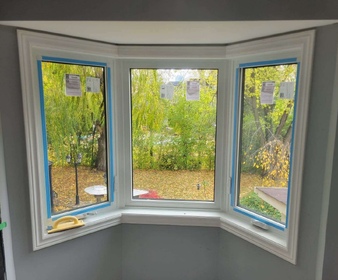 New bay window from the inside